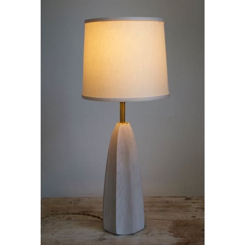 ML-1 | Table Lamp in Lamps by Ashley Joseph Martin. Item composed of maple wood & linen