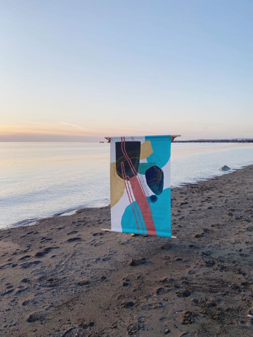 Custom acrylic tapestry | Wall Hangings by Quinn Dimitroff. Item made of canvas & synthetic