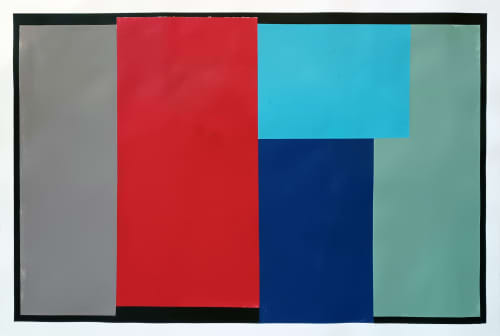 2356a | Oil And Acrylic Painting in Paintings by Luis Medina. Item composed of paper compatible with minimalism and contemporary style