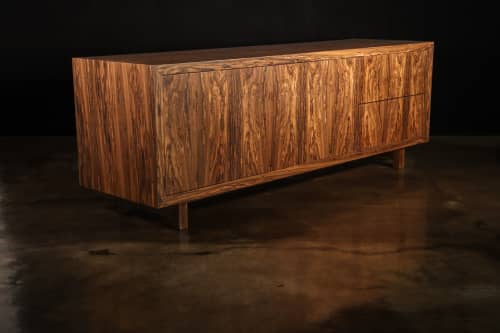 Salvatore Credenza in Argentine Rosewood by Costantini | Storage by Costantini Designñ. Item composed of wood compatible with contemporary and modern style