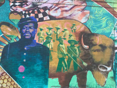 Buffalo Soulja | Street Murals by kyle Holbrook. Item made of synthetic