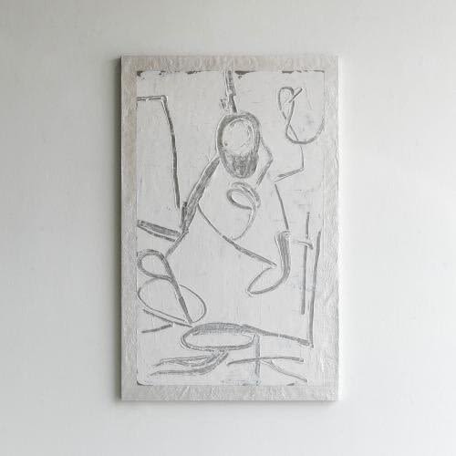 LA SCRITO SUR MORO LA PERLA II | Oil And Acrylic Painting in Paintings by Kim Fonder. Item composed of paper