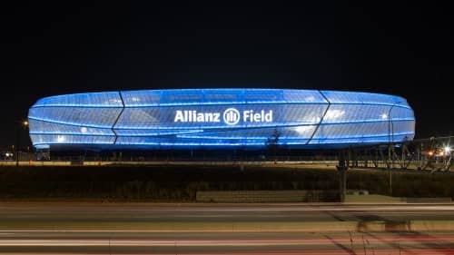 Allianz Field - Minnesota United FC | Signage by Jones Sign Company | Allianz Field in Saint Paul. Item made of metal