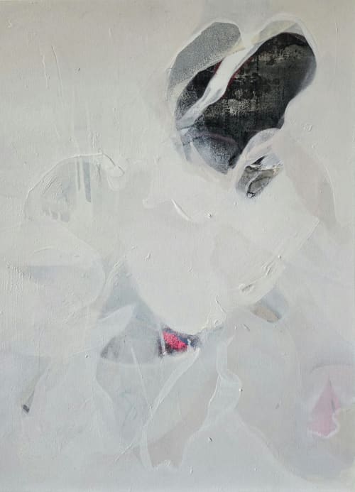 The Wow | Oil And Acrylic Painting in Paintings by Joanna Cutri. Item composed of canvas compatible with minimalism and contemporary style