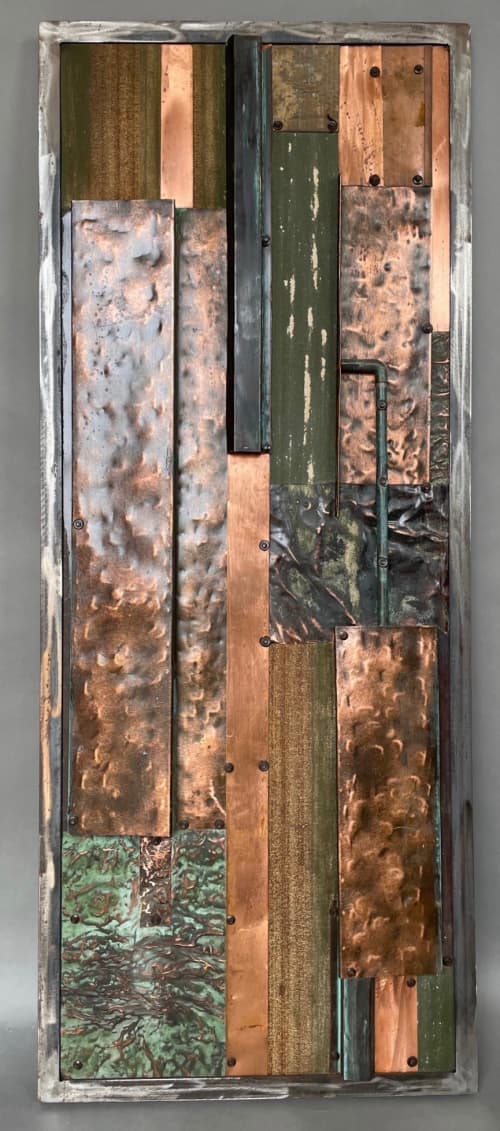 Transfigure #4 copper (wall hanging) | Wall Sculpture in Wall Hangings by GREG MUELLER. Item composed of metal