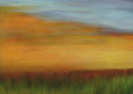 Warm Sky over Prairie Grass | Oil And Acrylic Painting in Paintings by Julie Hansen | Boone Hospital Center in Columbia. Item composed of canvas and synthetic