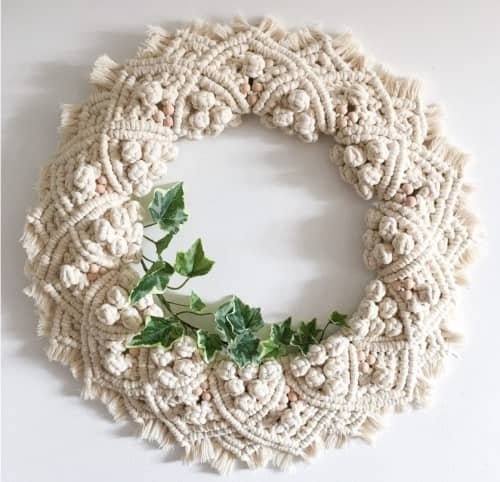 Macrame Mandala Wreath | Macrame Wall Hanging in Wall Hangings by Damla. Item composed of cotton & fiber compatible with boho style