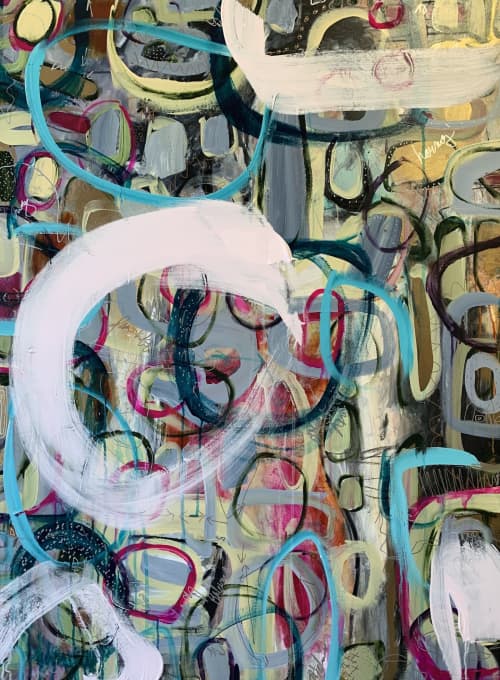 Live Life Like A Libra 🔴 | Oil And Acrylic Painting in Paintings by Darlene Watson Abstract Artist. Item composed of canvas and synthetic