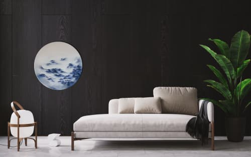 Flying eyelids | Mixed Media by Francesca Borgo | Los Angeles in Los Angeles. Item composed of canvas in minimalism or contemporary style