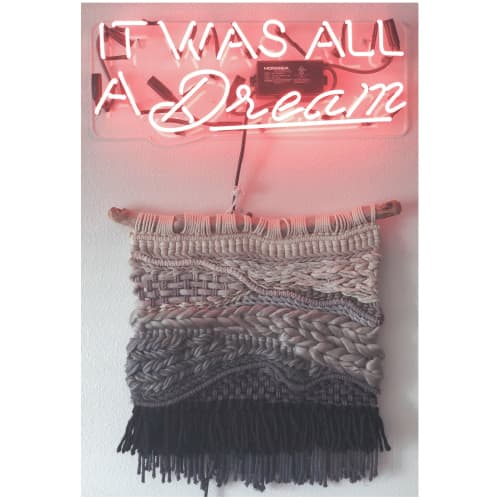 Back to Black Macrame Weaved Wall Hanging | Macrame Wall Hanging in Wall Hangings by Oak & Vine. Item made of fabric with fiber