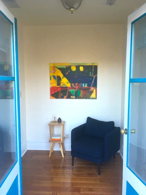 The Three Suns | Oil And Acrylic Painting in Paintings by Owen Brown. Item composed of synthetic