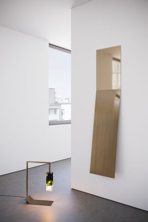 Mirror/Zero Fading Brass Revamp 01 | Decorative Objects by Formaminima. Item made of metal with glass works with contemporary style