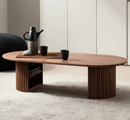Costard Centre Table With Storage | Tables by Carved & Woven. Item composed of wood