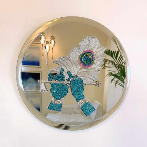 Round Mirrors For Embroidery & Fabric Embellishment, Free Shipping