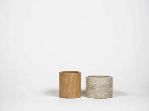 Contenuti - inespresso | Jar in Vessels & Containers by gumdesign. Item made of wood & stone compatible with contemporary style
