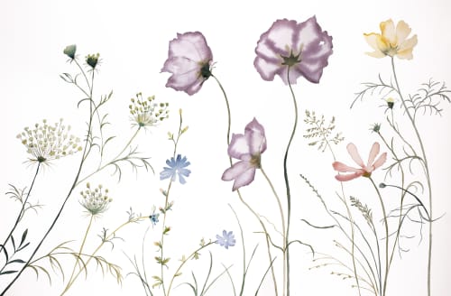 Meadow Study No. 10 : Original Watercolor Painting | Paintings by Elizabeth Becker. Item made of paper works with boho & minimalism style
