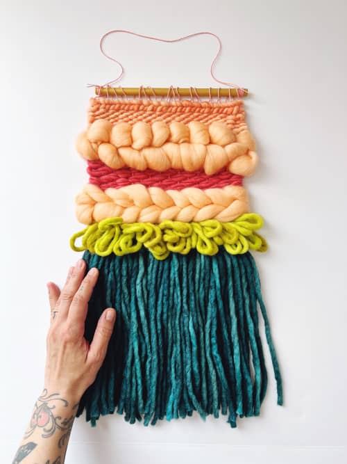 MINI WEAVE woven wall hanging | Macrame Wall Hanging in Wall Hangings by Nova Mercury Design. Item composed of cotton