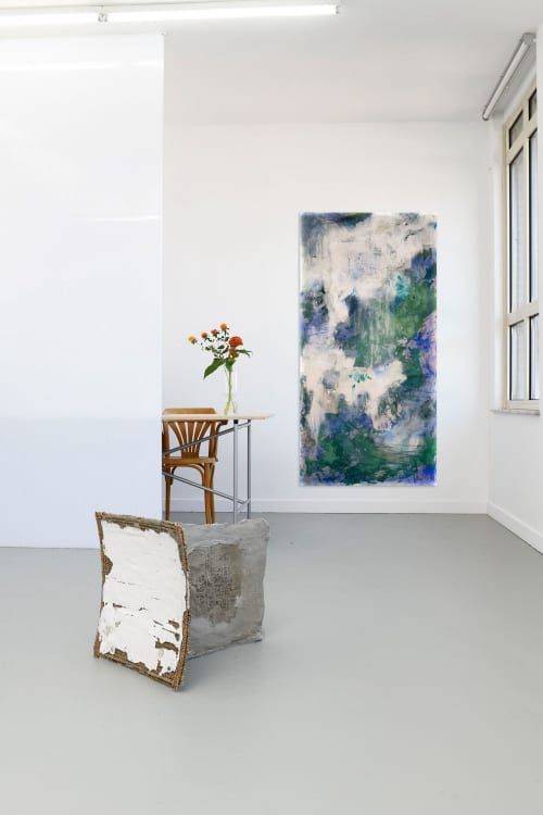 In It & With It | Oil And Acrylic Painting in Paintings by El Løvaas. Item works with minimalism style