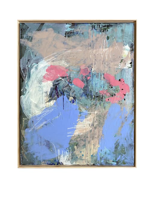 It's Complicated Original Painting | Oil And Acrylic Painting in Paintings by Jessalin Beutler. Item composed of canvas and synthetic in contemporary or eclectic & maximalism style