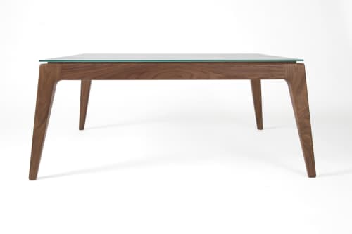 Walnut Coffee Table | Tables by Michael Maximo | Michael Maximo Furniture & Design Studio in Austin. Item composed of walnut and glass