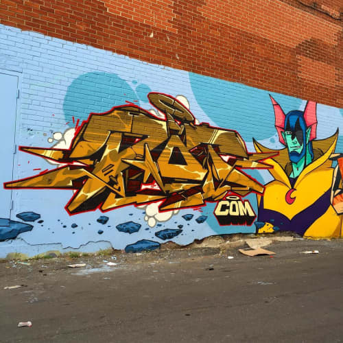 Mural by 123Klan at Artgang Montreal, Montréal Wescover Street Murals