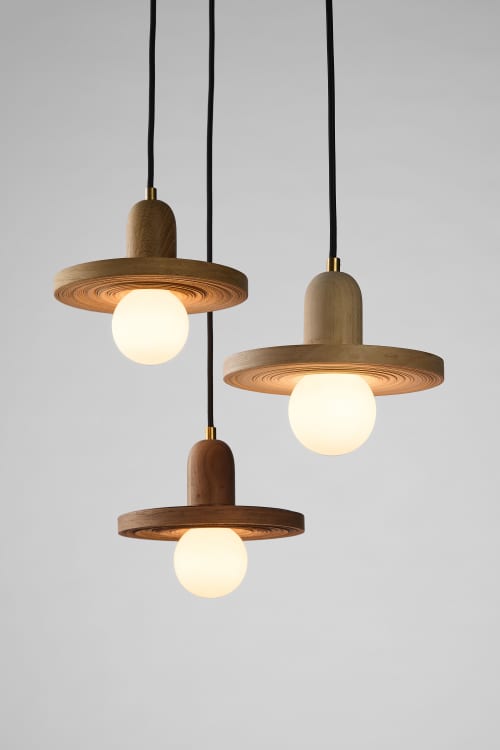 Jupiter | Pendants by Studio Vayehi. Item made of wood works with minimalism & contemporary style