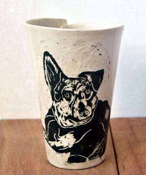 Custom Pet Coffee Mug | Drinkware by ShellyClayspot. Item made of stoneware