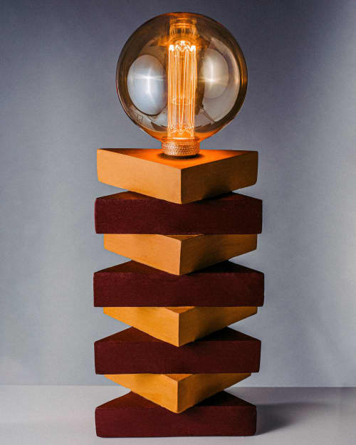 verto table lamp | Lamps by studio apotroes. Item composed of wood in mid century modern or contemporary style
