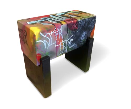 Bradlee Truth Bench/Seat | Benches & Ottomans by Andi-Le. Item composed of wood and steel