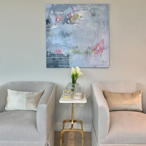 In a Daydream | Oil And Acrylic Painting in Paintings by Laurie Kwo Art