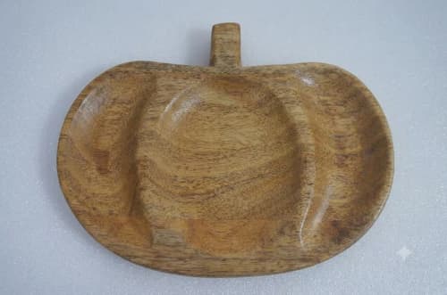 The Artisanal Wooden Pumpkin Serving Platter | Serveware by Famous Art Group Of Industries
