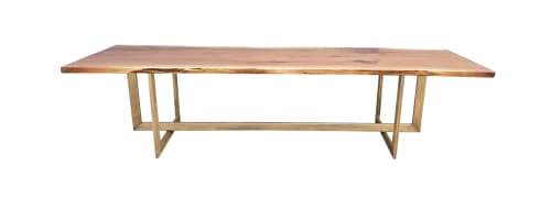 American Walnut live/free-form natural edge Dining Table | Tables by FAB&MADE | Rockefeller Center, New York in New York