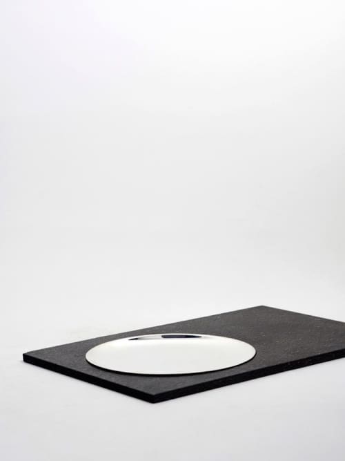 Notte - grande | Decorative Tray in Decorative Objects by gumdesign. Item composed of aluminum & stone compatible with contemporary style
