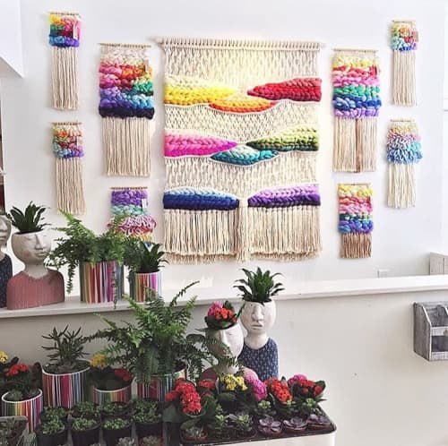 Macrame  & Woven Wall Hangings | Macrame Wall Hanging in Wall Hangings by Nova Mercury Design | The Tiny Art Shack in Elmvale. Item composed of fabric and fiber