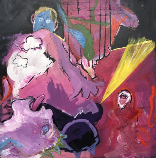 30 x 30 Painting Collection | Oil And Acrylic Painting in Paintings by Natalie Reynolds Contemporary Art | Parker Street Studios in Vancouver. Item made of synthetic