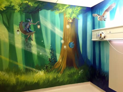 Fairy Mural | Murals by Fran Halpin Art | Beacon Hospital in Sandyford Business Park. Item made of synthetic