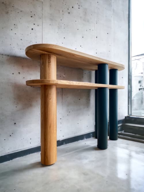 HANA console table | Tables by Kat | Home Studio. Item composed of oak wood compatible with boho and mid century modern style