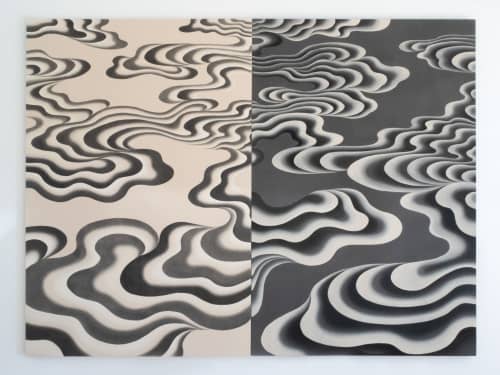 Light will shine / in the darkest hour | Oil And Acrylic Painting in Paintings by Lucy Mu Li. Item made of canvas compatible with contemporary and japandi style