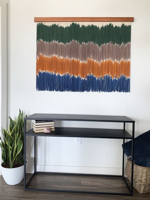 VIBRATIONS Macrame Wall Hanging / Fiber Art | Tapestry in Wall Hangings by Jay Durán @ J. Durán Art + Home | Dallas in Dallas. Item composed of wood and cotton