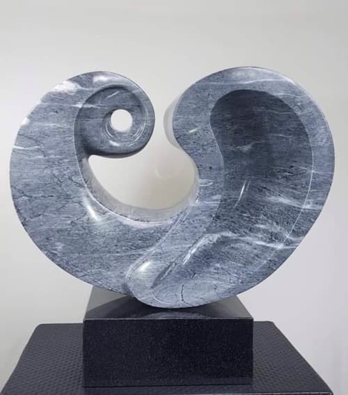 Opus II (sculpture) | Sculptures by Scott Gentry Sculpture, LLC. Item composed of granite in contemporary style