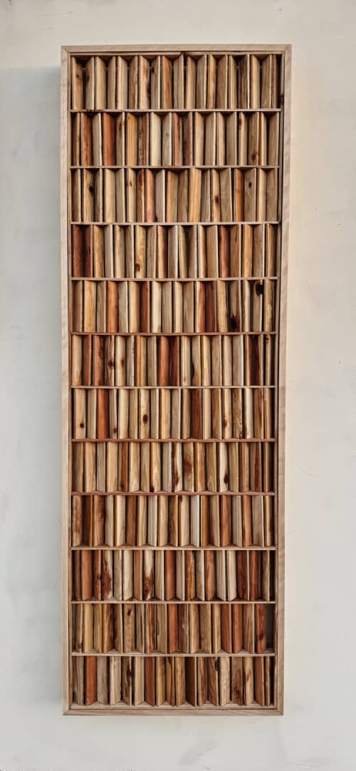 Let the Light In #5 | Decorative Objects by Aleksandra Zee. Item composed of wood in minimalism or contemporary style