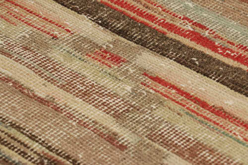 Vintage Zeki Müren Rug in Polychromatic Geometric Stripes | Area Rug in Rugs by Rug and Kilim