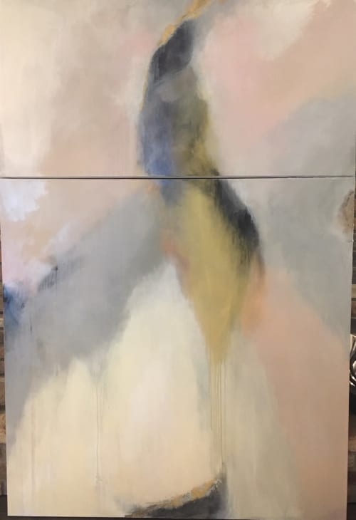 RISING | Oil And Acrylic Painting in Paintings by Lori Sperier Art | The French Mix by Jennifer DiCerbo in Covington. Item made of canvas with synthetic
