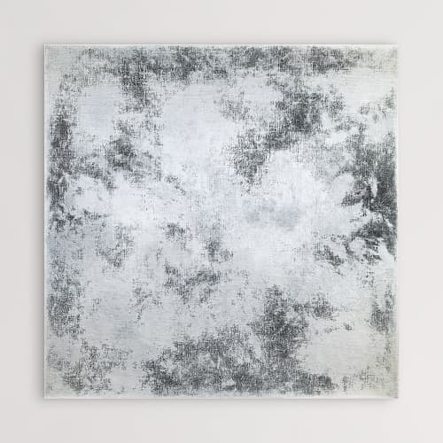 Silver (SOLD) | Oil And Acrylic Painting in Paintings by Alessia Lu. Item made of canvas compatible with minimalism and contemporary style
