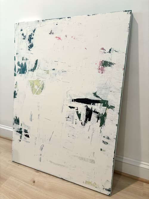 "Gotcha", Abstract Mixed Media Painting, 40 x 30 | Paintings by Sarah Trundle. Item made of canvas