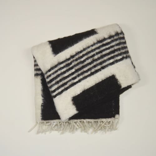 Chico Knapped Wool Throw | Linens & Bedding by Meso Goods. Item made of cotton works with contemporary style