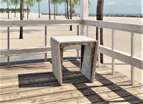 Todos Side Table | Tables by Neal Aronowitz | Hotel Todos Santos Inn in Jutiapa. Item made of metal & cement compatible with boho and minimalism style