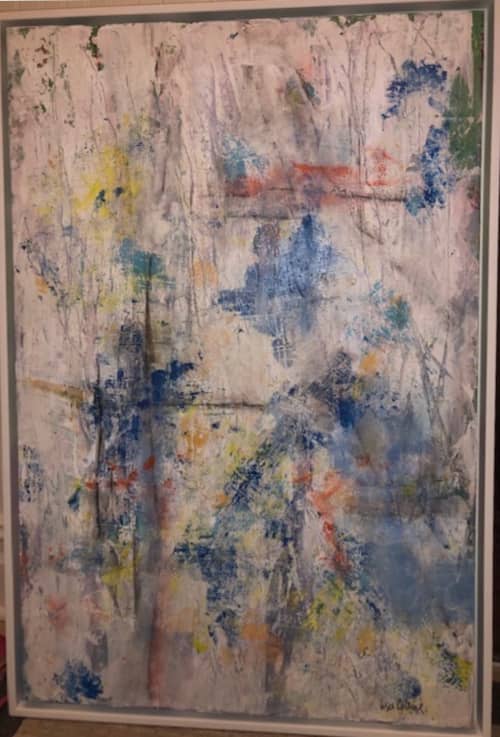 Spring Chaos | Oil And Acrylic Painting in Paintings by Lisa Collins. Item made of canvas with synthetic