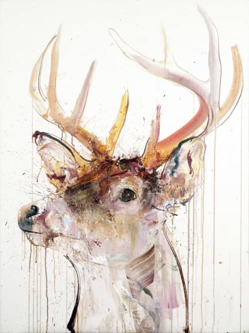 Stag V Diamond Dust Edition | Paintings by Dave White