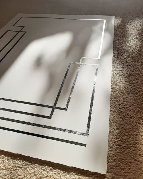 Connected | Drawings by Chrysa Koukoura. Item composed of paper in minimalism or art deco style